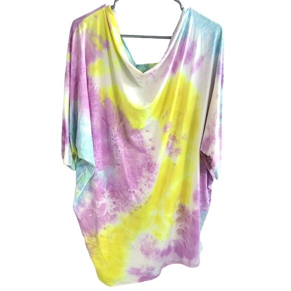 Heimish USA Multicolor Tie Dye Off Shoulder Top - 3XL - Picture 1 of 3